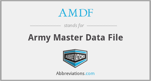 What does AMDF stand for?
