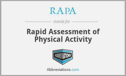 What does RAPA stand for?