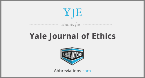 What does YJE stand for?
