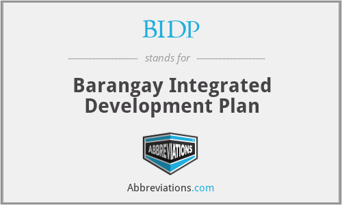 BIDP - Barangay Integrated Development Plan
