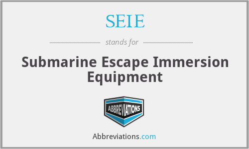 SEIE - Submarine Escape Immersion Equipment