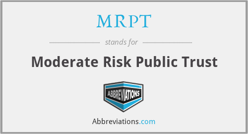 What does MRPT stand for?