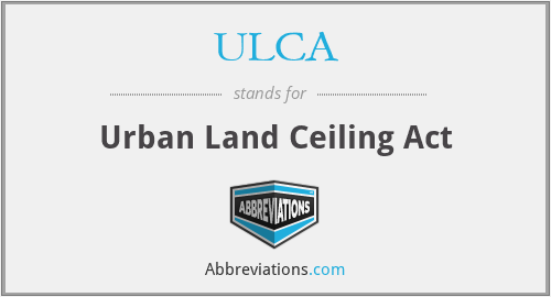 Ulca Urban Land Ceiling Act