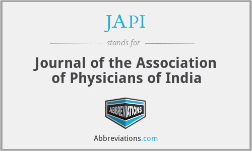JAPI - Journal of the Association of Physicians of India