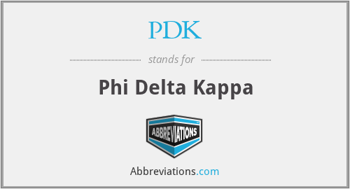 What does PDK stand for?