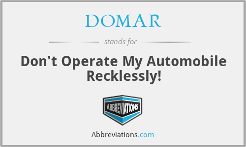 What does DOMAR stand for?