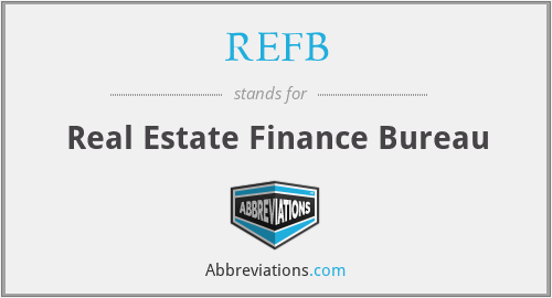 What does REFB stand for?
