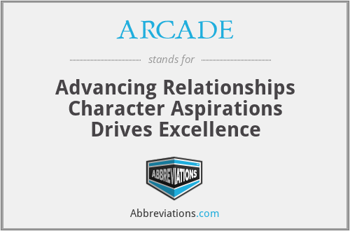 ARCADE - Advancing Relationships Character Aspirations Drives Excellence