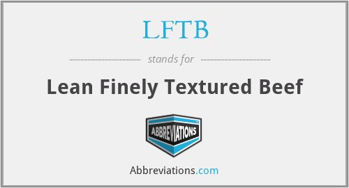 LFTB - Lean Finely Textured Beef