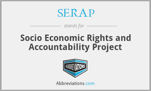 What does SERAP stand for?