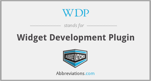 WDP - Widget Development Plugin