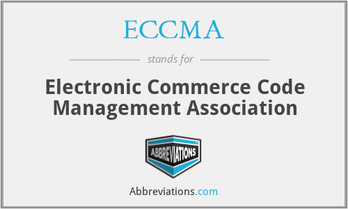What does ECCMA stand for?
