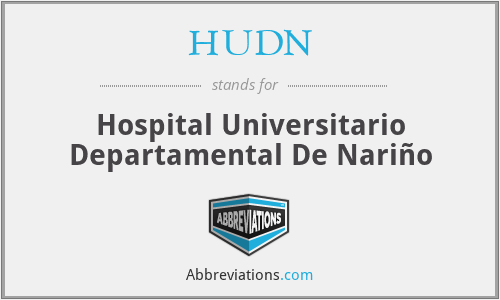 HUDN - Hospital Universitario Departamental De Nariño