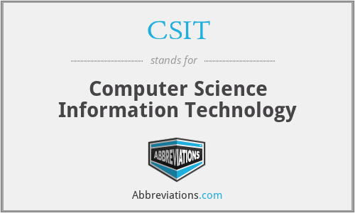 Csit Computer Science Information Technology