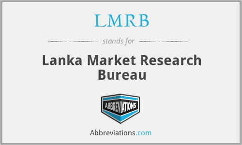LMRB - Lanka Market Research Bureau
