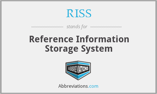 RISS - Reference Information Storage System