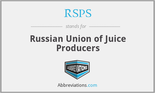 RSPS - Russian Union of Juice Producers