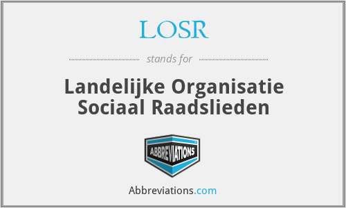 LOSR - Landelijke Organisatie Sociaal Raadslieden