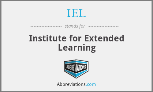 IEL - Institute for Extended Learning