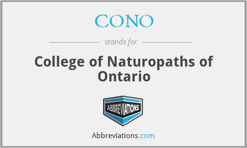 CONO - College of Naturopaths of Ontario