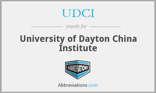 UDCI - University of Dayton China Institute