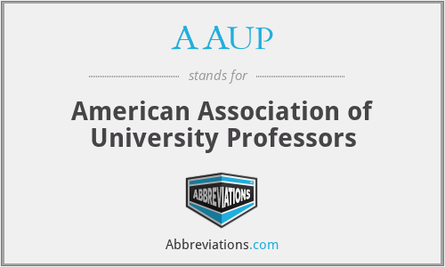 What does AAUP stand for?
