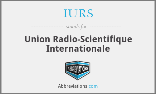 IURS - Union Radio-Scientifique Internationale