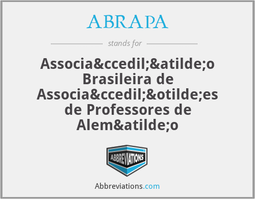 What does ABRAPA stand for?