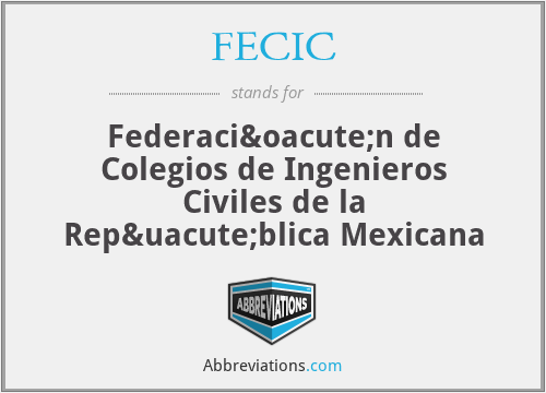 Fecic Federacion De Colegios De Ingenieros Civiles De La