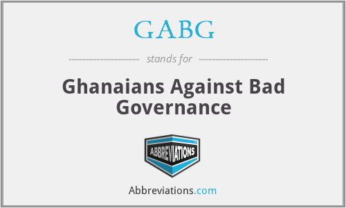 What does GABG stand for?