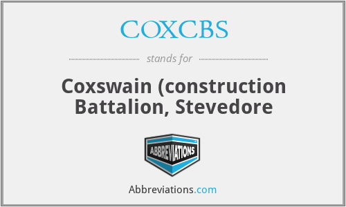 What does COXCBS stand for?