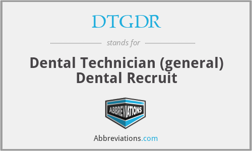 What does DTGDR stand for?