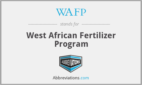 WAFP - West African Fertilizer Program