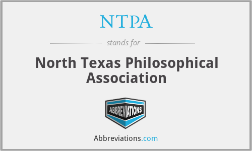 NTPA - North Texas Philosophical Association
