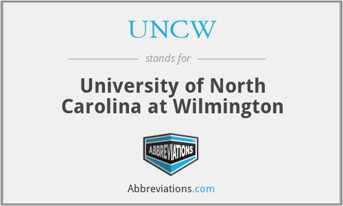 What does UNCW stand for?