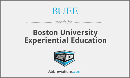 BUEE - Boston University Experiential Education