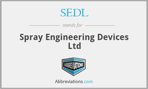 SEDL - Spray Engineering Devices Ltd