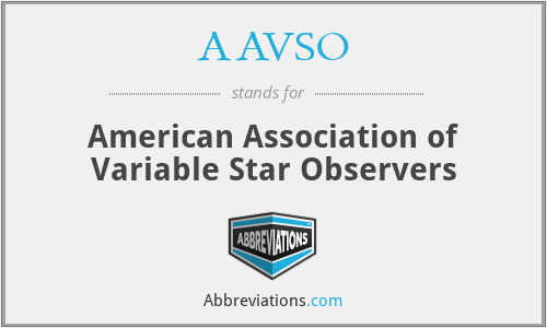 What does AAVSO stand for?