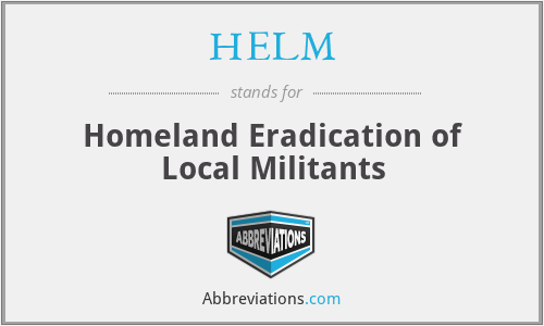 What does HELM stand for?