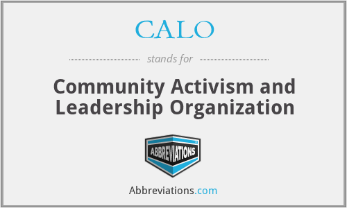What does CALO stand for?