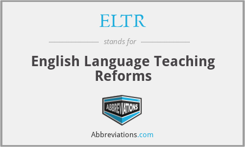 What does ELTR stand for?
