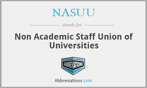 NASUU - Non Academic Staff Union of Universities