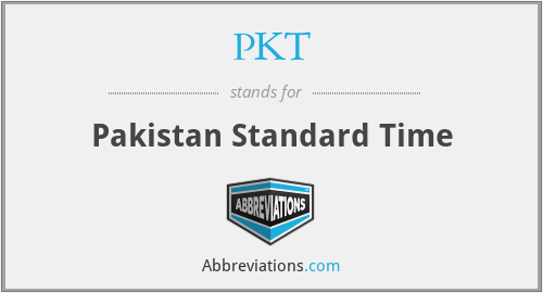 - Pakistan Standard Time