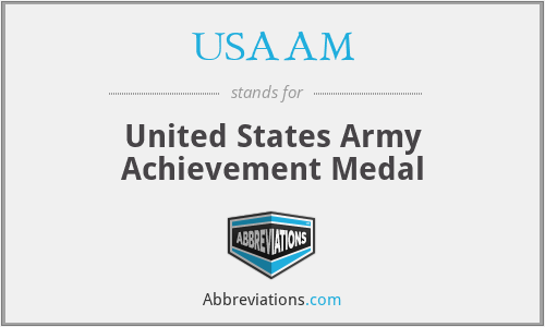 USAAM - United States Army Achievement Medal