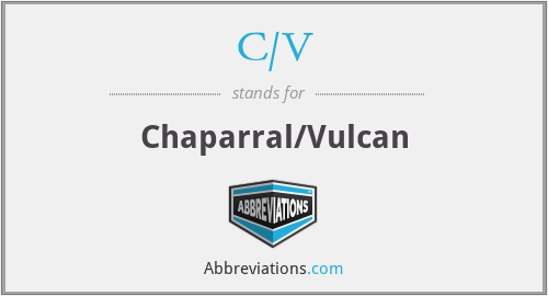 What does C/V stand for?