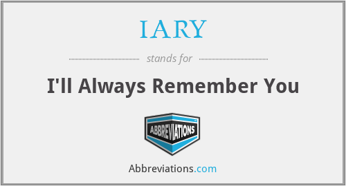 What does IARY stand for?