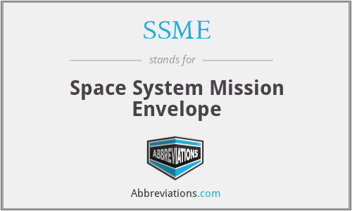 SSME - Space System Mission Envelope
