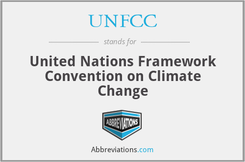 What does UNFCC stand for?