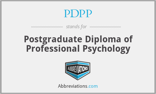 PDPP - Postgraduate Diploma of Professional Psychology