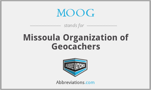 MOOG - Missoula Organization of Geocachers